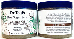 2 Count Dr Teal&rsquo;s Shea Sugar Scrub Coconut Oil With Essential Oils 19 Oz