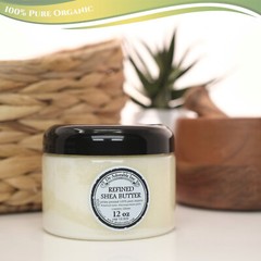 PURE REFINED SHEA BUTTER ORGANIC FRESH COLD PRESSED NATURAL 2 OZ UP TO 12 LB
