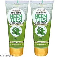 Patanjali Neem Tulsi Face Wash, 100gm ( Pack of 2)