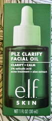 e.l.f. PLZ Clarify Facial Oil 2% Salicylic Acid Aloe New Sealed Skincare 1oz