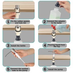 Built in Soap Dispenser for Kitchen Sink, Brushed Nickel