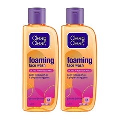 Pck of 2X Clean & Clear Foaming Face Wash For Oily Skin, 150ml q388