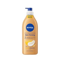 NIVEA Skin Firming Melanin Beauty & Hydration Body Lotion 16.9 Fl Oz Pump Bottle
