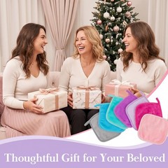 Multicolor Reusable Microfiber Face Cloths for Women and Travel