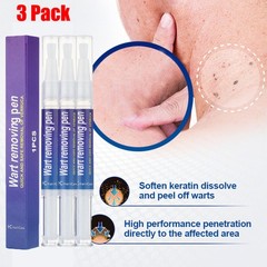 3× Painless Wart Remover Pen Eliminate Skin Tag Foot Corn Mole Warts Restoration