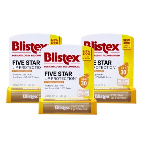 3 Pack Blistex 5 Star Lip Protect Size .15 Ounce