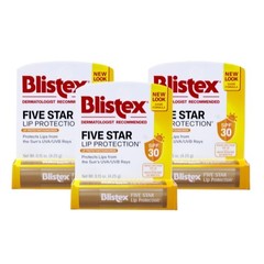 3 Pack Blistex 5 Star Lip Protect Size .15 Ounce