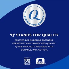 Q-tips Beauty Premium Cotton Rounds 80 Count 2-Pack – Hypoallergenic White