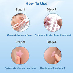 Pimple Patches for Face, Hydrocolloid Acne Patches, Cute Star Zit Covers, Colorf