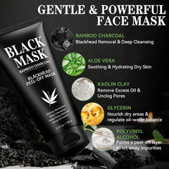 Blackhead Remover Mask, Charcoal Peel off Face Mask 3.53Oz, Black Head Remover f