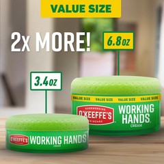 O&rsquo;Keeffe&rsquo;s Working Hands Hand Cream for Extreme Dryness – 6.8 oz Value Size J…