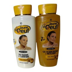 Jaune d&rsquo;Oeuf Extra Fort Egg Yolk Skin Care Set Clarifying Milk + Bath Gel