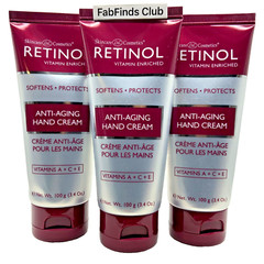3x Retinol Hand Cream ORIGINAL Sealed Hands,Nails,Cuticles 10.2oz (3 x 3.4oz)