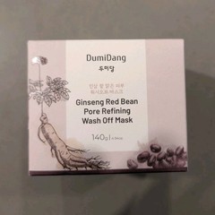DumiDang Ginseng Red Bean Pore Refining Wash-Off Face Mask, 4.94 oz