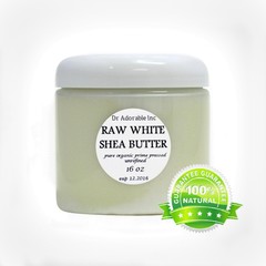 Premium High Quality WHITE Shea Butter Unrefined Raw Organic 16 OZ