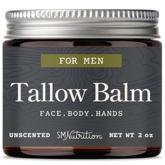 Beef Tallow Balm for Men | Face & Body | Men’s Health & Barrier Support 2 oz