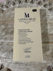 Latoua Mille Timeless Glow Lifting Eye Cream Hyaluronic Acid 0.6 fl oz