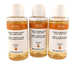 3x REN Ready Steady Glow Daily AHA Tonic 1.7oz/50ml ea. DISCONTINUED! Lot of 3
