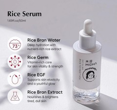 ORIGINAL MIDHA Rice Serum 1.69oz Brightening Firming Hydrating Vegan Face Serum