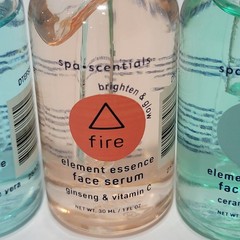 Spa-Scentials Element Essence Face Serum Set 4pk Water Fire Air Earth 1oz Each