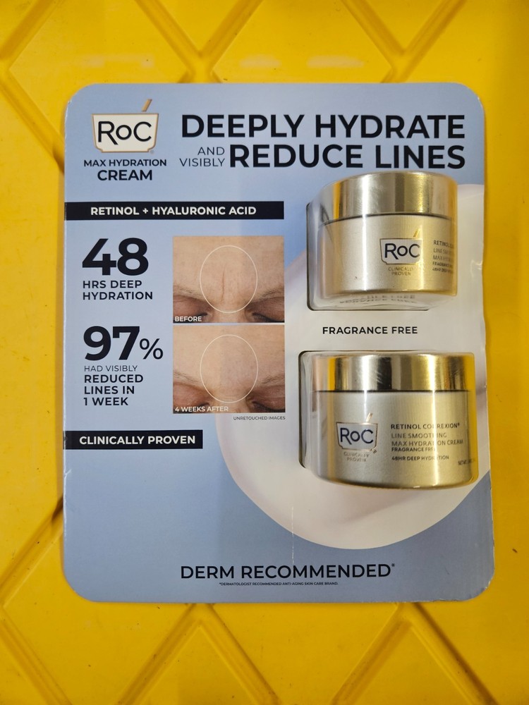 RoC Retinol Correxion Max Hydration Cream, 1.7 oz & 3.4 oz