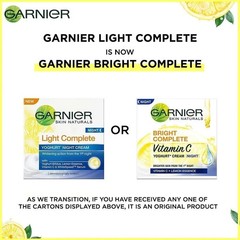 Garnier Bright Complete VITAMIN C YOGHURT Night Cream 40gm Pack