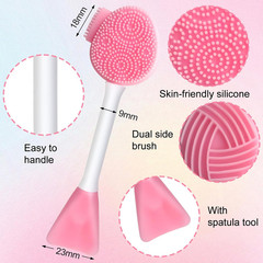 MUIIGOOD Silicone Face Scrubber Face Mask Brush Exfoliating Lip Cleansing Facial