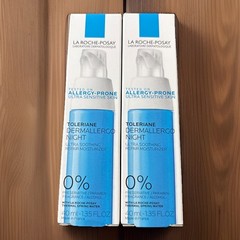 La Roche-Posay Toleriane Dermallergo Night Cream 1.35 Fl Oz Exp 9/26+ *2 Pack*