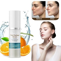 1-3pc Total Package Serum, All-In-One Vitamin C, Hyaluronic Acid, Peptides Serum