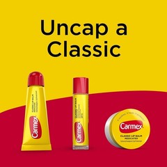 Carmex Original Flavor Moisturizing Lip Balm Tube Value Pack,0.35 Ounce (3 Count