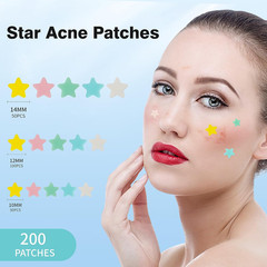 Pimple Patches for Face, Hydrocolloid Acne Patches, Cute Star Zit Covers, Colorf