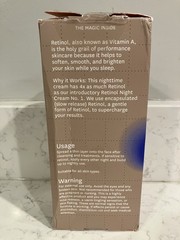 Fig.1 Retinol Night Cream No. 3 (0.6% Encapsulated Retinol & Peptides 1.7 Fl oz