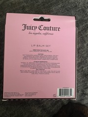 New 4PC Juicy Couture Lip Balm Gift Set Full Size 4x 3g/0.1 oz~Limited Edition