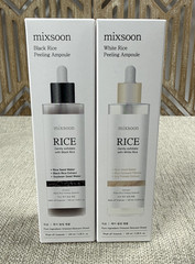 Mixsoon White Rice Black Rice Peeling Ampoule Bundle 100ml K Beauty Skincare