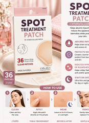 Celavi Hydrocolloid Clear Acne Spot Treatment Patches 36 Ct Vegan Cruelty-Free