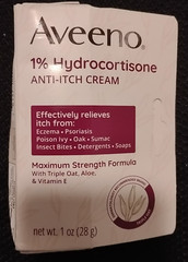 Aveeno 1% Hydrocortisone Anti-Itch Cream (1oz/28g) New EXP. 3/26
