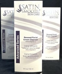 3 satin smooth renewal facial cleanser advanced series 5oz ea