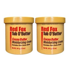 2 PK Red Fox Tub O&rsquo; Butter Cocoa, Moisturizing Creme 12 oz Each