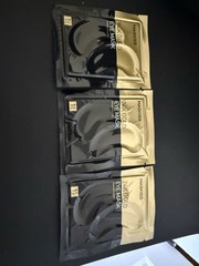 3 Pack – MASKISS 24K Gold Under Eye Mask Pair Gold Black Treatment