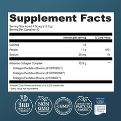 Advanced Collagen Complex Powder – VERISOL®, FORTIBONE®, & FORTIGEL® for Hair, S