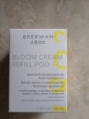 BEEKMAN 1802 Bloom Cream REFILL POD Daily Moisturizer With Goatmilk 3.38 oz