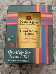 The Naked Bee Holiday Orange Blossom Honey On-the-Go Travel Kit Lotion Body Wash