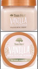 Tree Hut Shea Sugar Scrub Vanilla w/ Shea Butter + Colloidal Gold 18oz