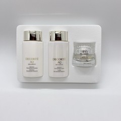 DECORTE AQ MELIORITY TRAVEL SET 3PC EMULSION LOTION CREAM LUXURY SKINCARE NIB