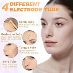 High Frequency Skin Therapy Wand 4PC Neon ARgon Facial Device Skin Care