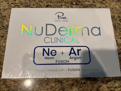 Pure Daily Care NuDerma Clinical Ne+Ar Skin Therapy Wand w/6 Fusion Applicators