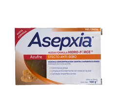 Asepxia Azufre Jabón en Barra – Sulfur Anti-Sebum Bar Soap for Oily Skin 100g |