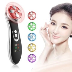 Facial Mesotherapy RF 5 LED Photon Face Lifting Tighten Wrinkle Removal Massager