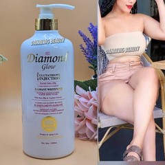 GCC DIAMOND GLOW WHITENING BODY BATH SHOWER GEL Carrot Oil + VIT A,K,E 1000ml