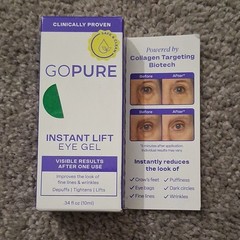 GOPURE Instant Lift Eye Gel 0.34 fl oz / 10ml – Brand New In Box – Exp 03/2028
